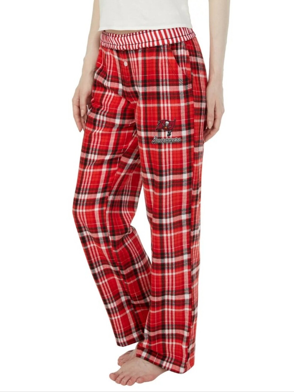 TAMPA BAY BUCCANEERS LANEY LADIES FLANNEL LOUNGE PANTS